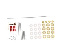 SAFIGLE 1set Flute Repair Parts Kit Maintenance Tools for Flute and Saxophone Repairs Screws and Pads for Musicians Needs