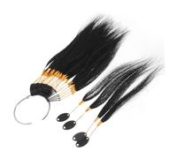 SAFIGLE 1Set Human Hair Color Strands with Accessories for Hair Salon Practice Realistic Dye Samples for Beginners and Professionals Strands Natural Colors