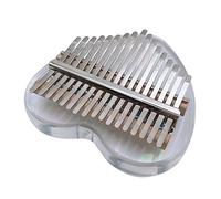 SAFIGLE 1set Key Acrylic Kalimba Mini Thumb Piano Transparent Musical Instrument for Beginners Includes Cleaning Cloth Tuning Hammer Easy to Play for Music