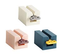 SAFIGLE 1set Manual Plastic Toothpaste Squeezer Rolling Type Tube Extruder for Bathroom Pink Dark Blue for Toothpaste Beauty Creams and More 3pcs