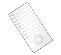 SAFIGLE 2 1 Glass Platform Durable Adhesive Pallet for Lashes Reusable Easy to Clean for Beauty Salons Personal Use Transparent Design for Organized Work