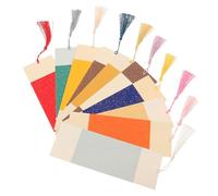 SAFIGLE 2 Packs Creative Batik Paper Bookmarks with Tassels DIY Hanging Tags for Students Calligraphy Crafts Chinese Style Soft Cardstock