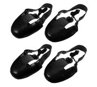 SAFIGLE 2 Pairs Steel Toe Cap Shoe Covers Reusable Protective Overshoes for Construction Factory and Industrial Use Foot Covers Guarding Against Impact and Damage Black