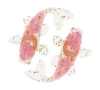 SAFIGLE 2 Pcs Crystal Koi Ornaments Small Fish Figurines Table Decor Desk Figurines for Home Office Display Compact Size