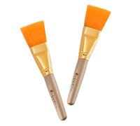 SAFIGLE 2 pcs Face Mask Mud Applicator Brush Soft Bristles Portable Facial Skincare Tool for Home and Professional Use Comfortable Hold Gentle Skin for Acne and Daily Beauty Care