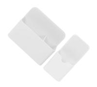 SAFIGLE 2 Pcs Magnetic Dry Erase Marker Caddy for Fridge and Whiteboard | Plastic, White Finish, Flexible Placement, for Home Organisers, Teachers, Small Office Supplies