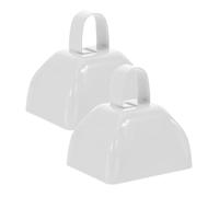 SAFIGLE 2 Pcs Metal Cowbells for Sporting Events with Loud Noise Maker High Impact Cheering Bells for Football Games Baseball Parties and Celebrations Powerful Crowd