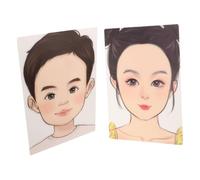 SAFIGLE 2 Pcs Washable Reusable Silicone Makeup Practice Head for Face Painting Board with Realistic Features Design for Face Paint Learning and Painting Template