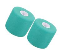 SAFIGLE 2 Rolls Joint Protective Athletic Wrap Tape Comfortable Cuttable Sports Tape for Hand Knee Ankle Injuries Durable Sponge Material for Athletes Teams Deep Green