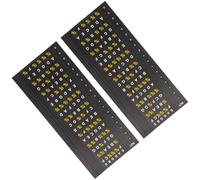 SAFIGLE 2 Sheets Guitar Fretboard Scale Stickers for Acoustic and Electric Guitars Note Map Decals for Beginner Practice and Music Learning