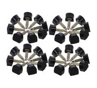 SAFIGLE 20 Pairs High Heel Replacement Caps U-shape Black Wear-resistant Non-slip Quiet Shoe Heel Protectors for Women Easy DIY Repair and Noise Reduction