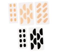 SAFIGLE 20 Sheets Eva Soft Eyeglass Nose Pads Non Slip Nose Grips for Glasses and Sunglasses Skin Color and Black Mixed Shapes Comfortable Pressure Relief for Adults
