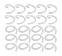 SAFIGLE 200pcs Loose Leaf Binder Rings for Notecards and Recipes with Easy Page Addition and Openable Design, White Iron Book Rings for Efficient Learning and Craft Projects