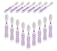 SAFIGLE 20pcs Compact Prison Toothbrush for Sensitive Mouths with Soft Silicone Bristles and Ergonomic Hollow Grip Handle, Safe Oral Hygiene Tool for Adults in Correctional Facilities