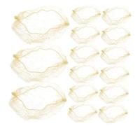 SAFIGLE 20pcs Invisible Hair Nets Fine Elastic Hair Net Cap Large Bun Covers for Wig Weaving for Cooking Home and Salon Use