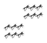 SAFIGLE 20pcs Microphone Lapel Tie Clip Iron Clips for Lavalier Microphones for Lectures Video Conferencing and Online Chatting and Compact Design Black