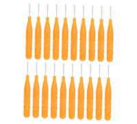 SAFIGLE 20pcs Mini Makeup Eyebrow Brush Interdental Brush Bristles for Eyebrow Makeup Spoolies Tool
