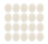 SAFIGLE 20pcs Nail Polish Sample Wheel - Display Board With 20 Tips Each - Plastic Oval False Nail Sample Wheel - Polish Color Display For Manicure Salon Diy