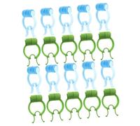 SAFIGLE 20Pcs Nose Clips for Lung Breathing Training Portable Nose Stoppers Blue Green Prevent Nasal Breathing for Various Nose Types Durable and Flexible Design