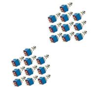 SAFIGLE 20pcs Pin Electric Guitar Effects Pedal Metal True Bypass Stomp Foot Switch Box for Guitar Effect Pedals
