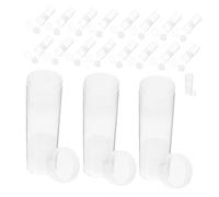 SAFIGLE 20pcs Plastic Coin Tubes with Screw Lid and Protective Foam Transparent Coin Storage Capsules for Collectors for Safe Collection Display