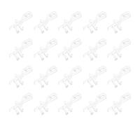 SAFIGLE 20pcs Plastic Valance Clips for Blinds 1.81 Inch Horizontal Blind Valance Replacement Clips with Groove Back Easy Installation and Wear-resistant for DIY Upgrades