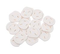 SAFIGLE 20pcs Plug Covers with Spring-Loaded Anti-Electric Shock Technology Self-Adhesive Socket Protectors for Safety in Homes Kindergartens and Public Spaces