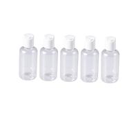 SAFIGLE 20PCS Refillable Press Travel Bottles for Shampoo Lotion Creams Portable Squeeze Containers for Face Wash Body Wash Random Color Caps Compact for Suitcase Handbag Random Color