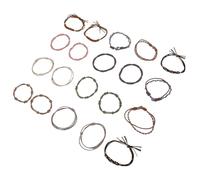 SAFIGLE 20pcs Retro Bohemia Hair Ties Bracelets Ponytail Holder for Girls Cute Hair Accessories Styling