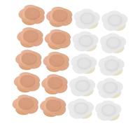 SAFIGLE 20Pcs Self Adhesive Castor Oil Patches Lightweight Portable Oil Pack Wrap for Yoga Fitness Daily Activities Discreet Skin Tone Design for All Ages