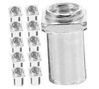 SAFIGLE 20pcs Silver M6 Drum Swivel Nuts 6mm Inner Diameter Tom Lug Replacement Drum Spare Parts Accessory for Floor and Military Jazz Kits