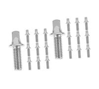 SAFIGLE 20pcs Snare Drum Key Bolts Plated Screws for Pedal Shaft Compatible Drums Easy to Install Essential Percussion Accessories for Drummers