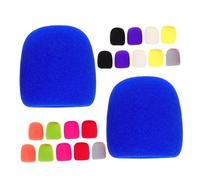 SAFIGLE 20pcs Thickened Microphone Sponge Covers Reusable Mic Protector Sleeve Windscreen Protective Covers for Handheld Karaoke Singing Use