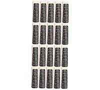SAFIGLE 20pcs Violin Scale Stickers Finger Guide Decals Fretboard Note Labels for Beginners Easy to Apply Black Fret Markers for Learning Violin Scales