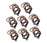 SAFIGLE 24pcs Braid Bow Hair Tie: Thick Thin Elastic Hair Rope Bracelets Stretchy Adjustable Scrunchies For Women No Damage Ponytail Holders Girls Accessories