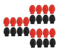 SAFIGLE 24pcs Drumstick Silent Tip Silicone Practice Percussion Tip Drum Dampener Hand Drum Percussion Sticks Accessory Muffler Pads for