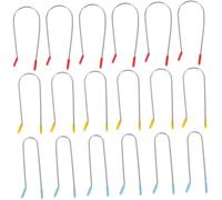 SAFIGLE 24pcs Hot Roller Clips Replacement U-shaped Curler Clips for Heated Rollers Hair Styling Tool Compatible with Various Spring Holders for Women Men