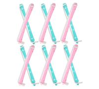 SAFIGLE 24pcs Two Perming Bar Hair Curlers Rollers Multi Perm Rods Women Hair Curler Stick Compact Travel Curling Tools