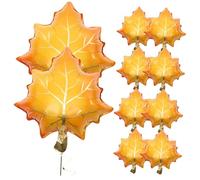 SAFIGLE 25pcs Fall Thanksgiving Balloons Decorative Balloon Maple Leaf Shaped Thanksgiving Supplies Unique Decor Autumn Party Favor Leaf Orange