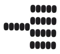 SAFIGLE 25pcs Microphone Dust Cover Sponge Windshield for Gooseneck Noise Reduction Protection