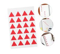 SAFIGLE 288pcs Red Triangle Label Stickers Self-Adhesive Classification Map Marking Labels for Office School Home Planning and Organization