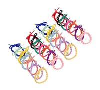 SAFIGLE 28pcs Bowknot Hair Ties for Colorful Elastic Ponytail Holders No Damage Comfortable Fit for Daily Use and Various Occasions Secure Hold and Gentle Hair