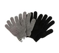 SAFIGLE 2pairs Exfoliating Gloves for Bath Shower Gloves Scrub Wash Mitts for Back Exfoliator