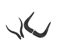 SAFIGLE 2Pairs Plastic Ox Horns Headdress DIY Antelope Costume Headband for Halloween Cosplay Parties Bull Horns Fun Accessory for Themed Events