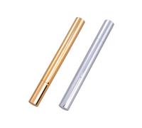 SAFIGLE 2pcs 3ml Empty Lip Gloss Pens and Nail Polish Applicators with Paint Brush, Aluminium and Plastic Tubes for On-the-go Use in Your Purse Or Bag Random Color