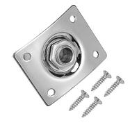 SAFIGLE 2pcs 6.35mm Electric Guitar Jack Socket Silver Pickup Jack for Guitar Compatible Models