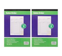SAFIGLE 2Pcs A5 Invoice Book with Sturdy Waterproof Cover, Lightweight Receipt Book for Small Business Order Management