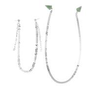 SAFIGLE 2pcs Adjustable Fashion Face Chain with Tassel Earrings for Women Versatile Facial Jewelry for Parties Festivals and Holidays Comfortable Fit for Various Face Shapes