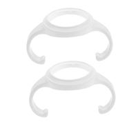 SAFIGLE 2pcs Anti-Scald Feeding Bottle Handles Lightweight Ergonomic Grip for Easy Holding Safe TPE Material Compatible with Pigeon Generation Bottles for Boy Girl