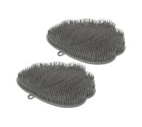 SAFIGLE 2Pcs Back Scrubber Shower Foot Massager Mat Durable Exfoliating Body Scrubber for Family Use Comfortable Hands Cleaning Experience for Enhancing Bathing Routine